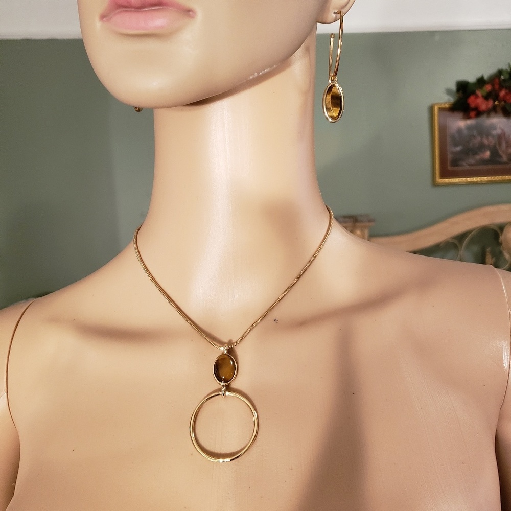 Dyberg/kern necklace earrings set